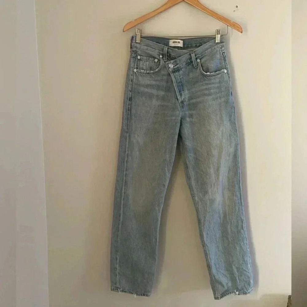 AGOLDE jeans criss cross